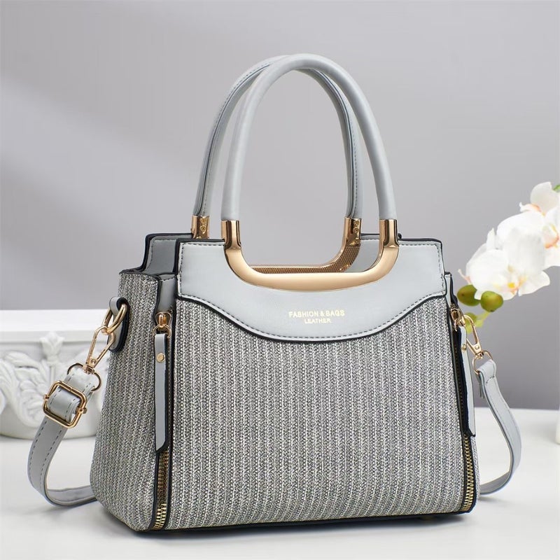 New Women'S Bags, Fashionable And Versatile, Trendy Handbags, Large Capacity, Simple, Casual And Textured, Single Shoulder Cross-Body Women'S Bags - Image 1